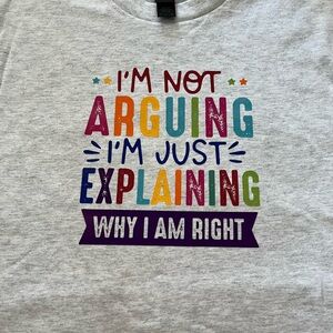 Gray Graphic Tee size small